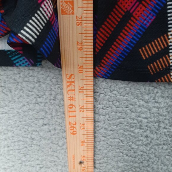 Travel Elements Womens Jacket colorful Geometric Pattern 3/4 Sleeves Size L - Picture 5 of 7